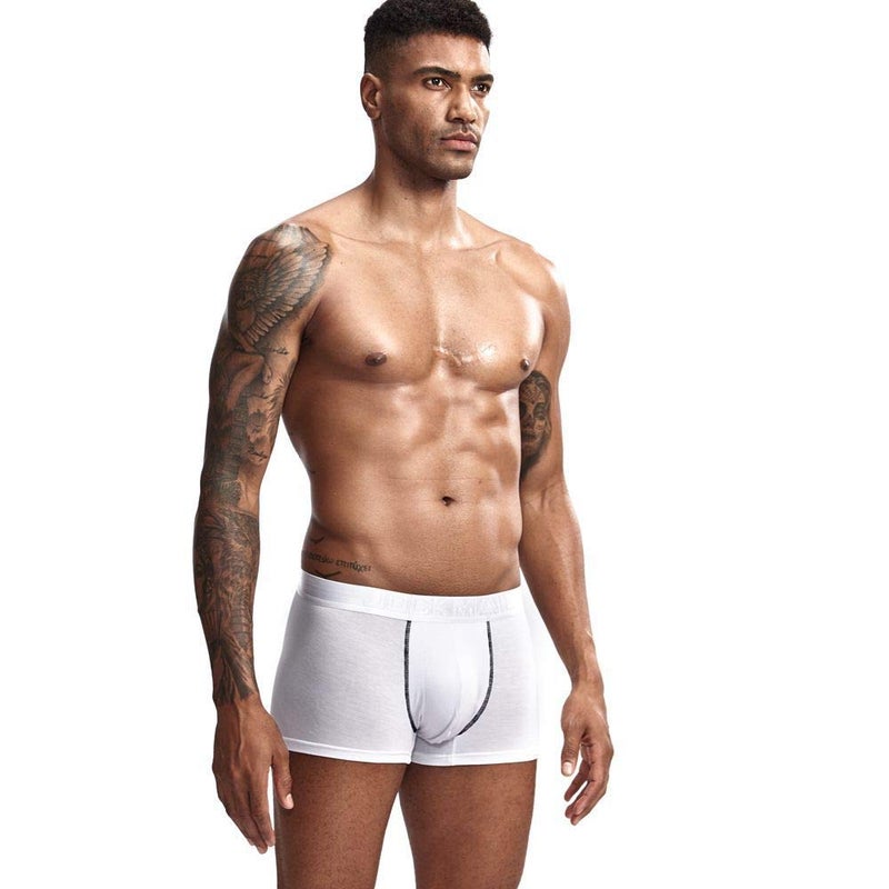 JOCKMAIL Men Underwear Boxer Shorts Modal Men Underwear Health Care Trunks Boxer Briefs White - Image 3